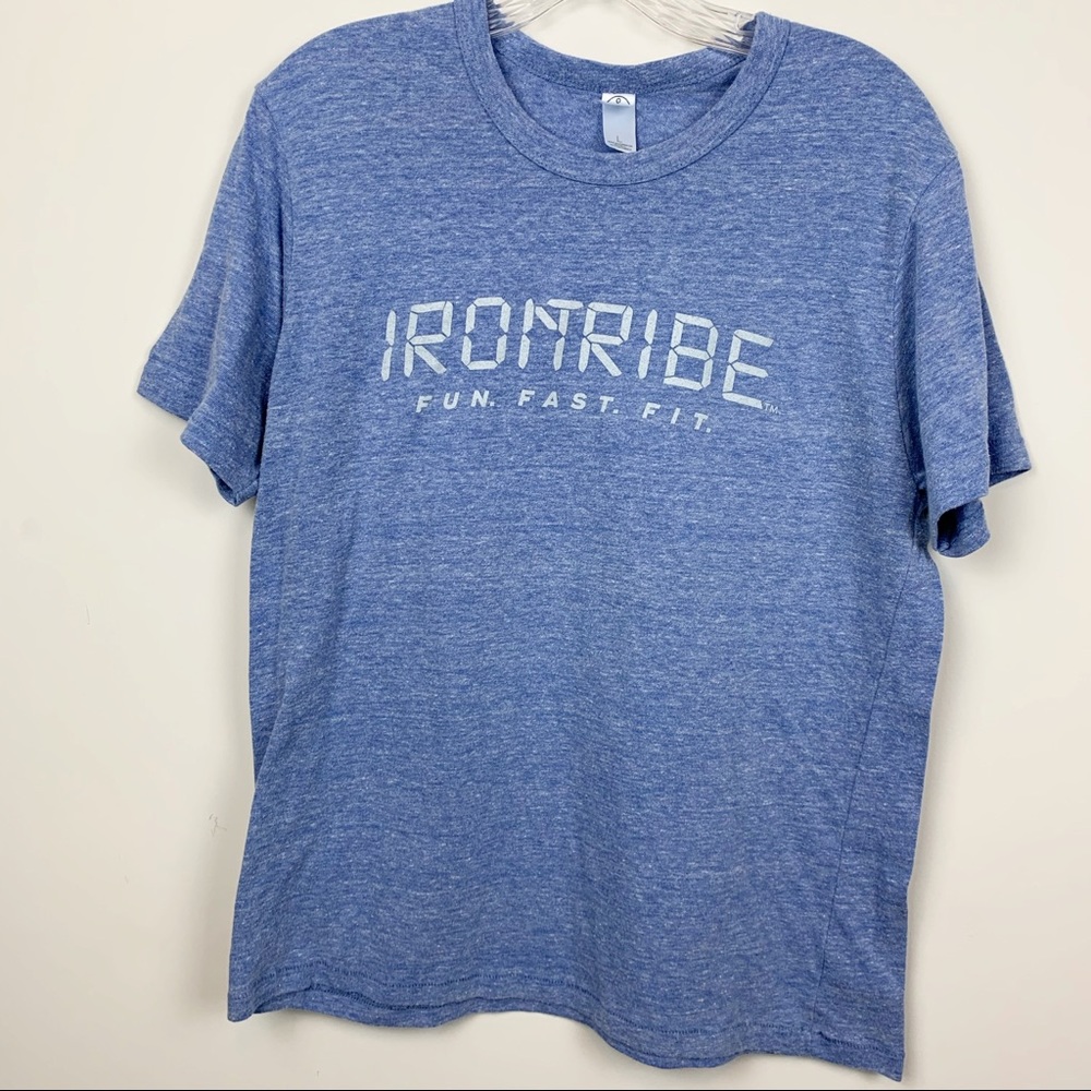 IronTribe Fitness Tee Blue Sz Large